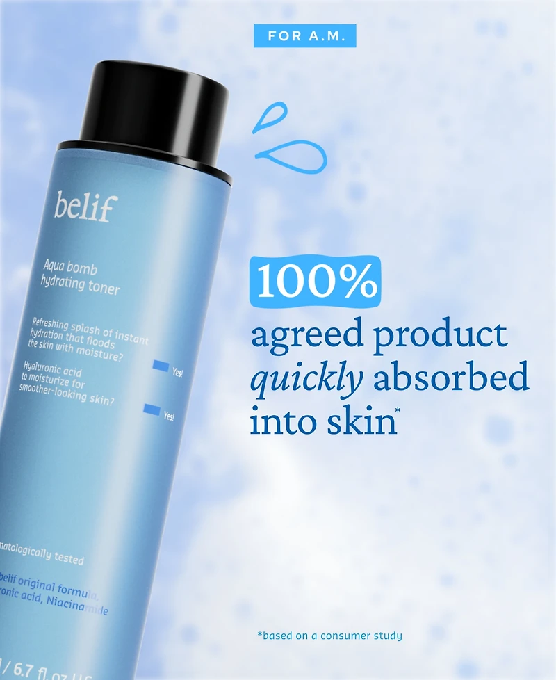 belif Aqua Bomb Hydrating Toner, 6.75-oz.