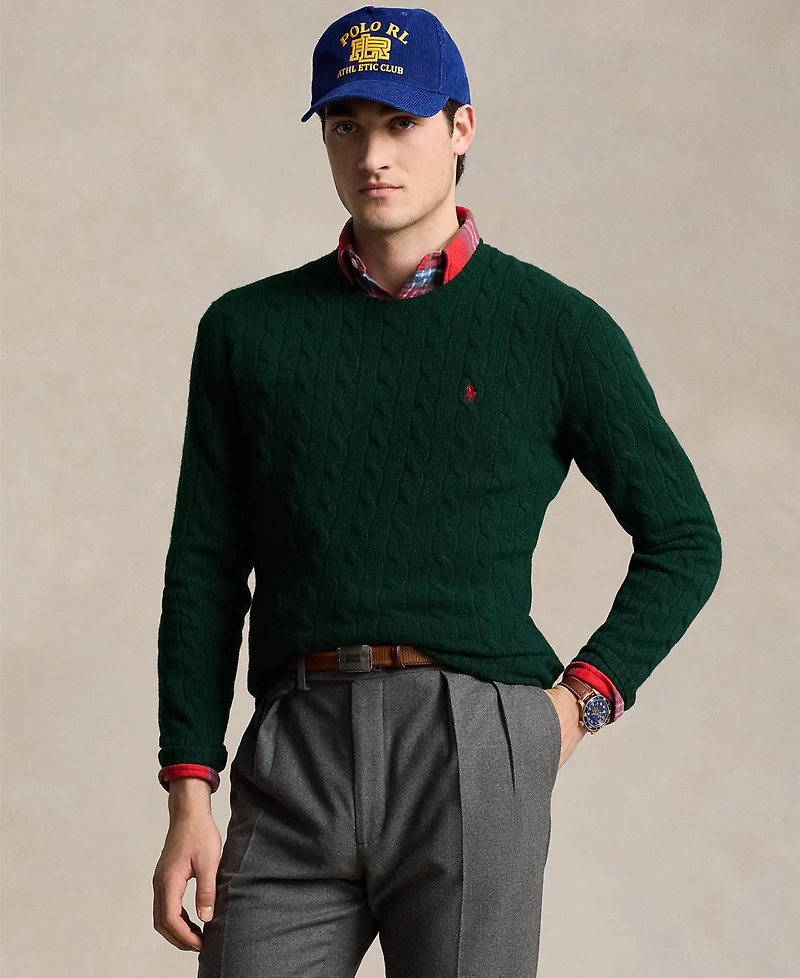 Polo Ralph Lauren Men's Wool-Cashmere Cable-Knit Sweater
