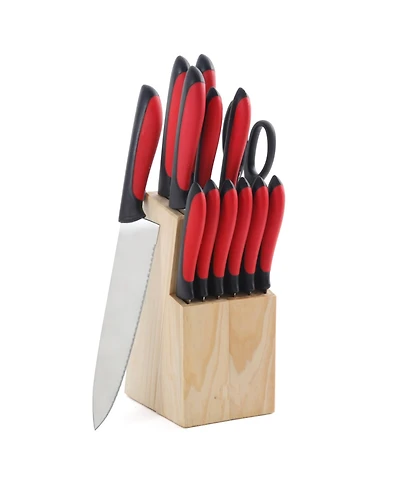 MegaChef 14 Piece Cutlery Set Teal
