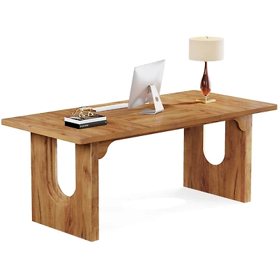 Tribesigns Modern Executive Desk, 70.9" Large Office Computer Desk, Conference Table Meeting Room Table, Simple Workstation Business Furniture, B