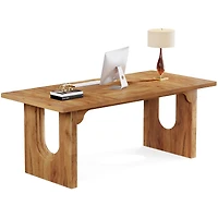 Tribesigns Modern Executive Desk, 70.9" Large Office Computer Desk, Conference Table Meeting Room Table, Simple Workstation Business Furniture, B