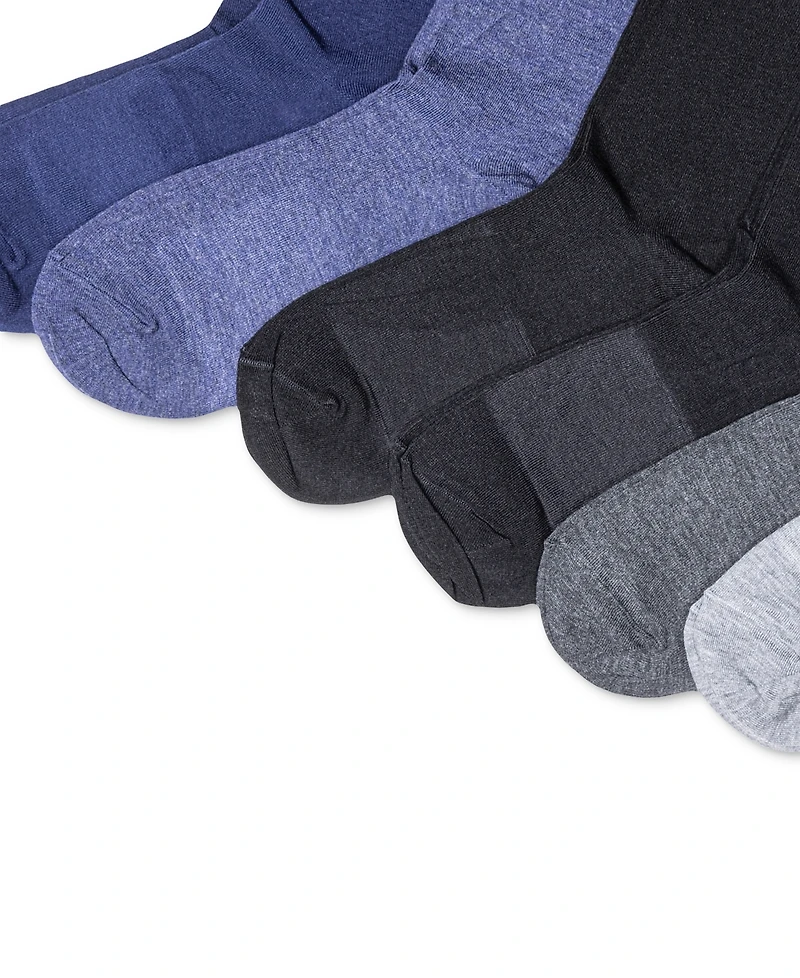 Lauren Ralph Women's 6 Pack Roll-Top Trouser Socks