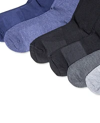 Lauren Ralph Women's 6 Pack Roll-Top Trouser Socks