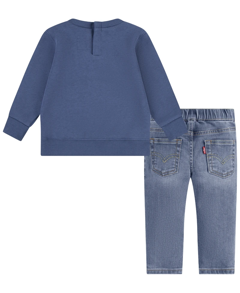 Levi's Baby Boys Mountain Crew Tee and Pants, 2-Piece Set