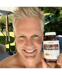 Healths Harmony Organic Ceylon Cinnamon Tablets, Cinnamon Supplements for Energy, Heart, and Metabolism Support, Healths Harmony, 120ct