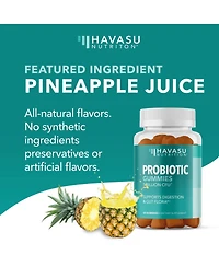 Havasu Nutrition Probiotic Gummies, Supports Digestion and Gut Health, Strawberry Raspberry Flavor, Havasu Nutrition, 60ct