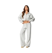 Edikted Women's Russell Knit Hooded Cardigan