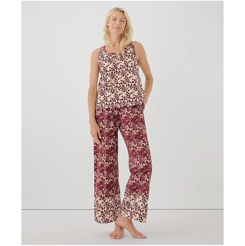Pact Women's Organic Cotton Staycation Sleep Tank