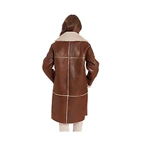 Frye Women's Kimmy Long Faux Shearling Coat