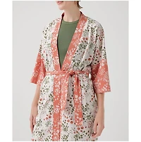 Pact Women's Organic Cotton Staycation Short Robe