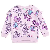 Sesame Street Baby Girls French Terry Sweatshirt and Pants Outfit Set