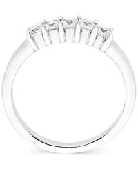Diamond Princess-Cut Five Stone Band (1/2 ct. t.w.) in 14k White Gold