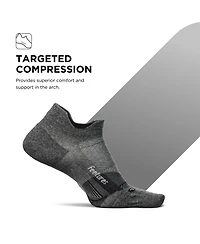 Feetures Men's Elite Ultra Light Cushion Ankle Socks - Sport Sock with Targeted Compression