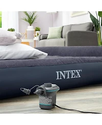 Intex 66639E 120 V Ac Electric Quick Fill Air Pump with 3 Interconnected Nozzles