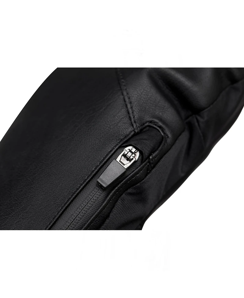 Alpine Swiss Men's Waterproof Snow Gloves Zipper Pockets Winter Sport Mittens