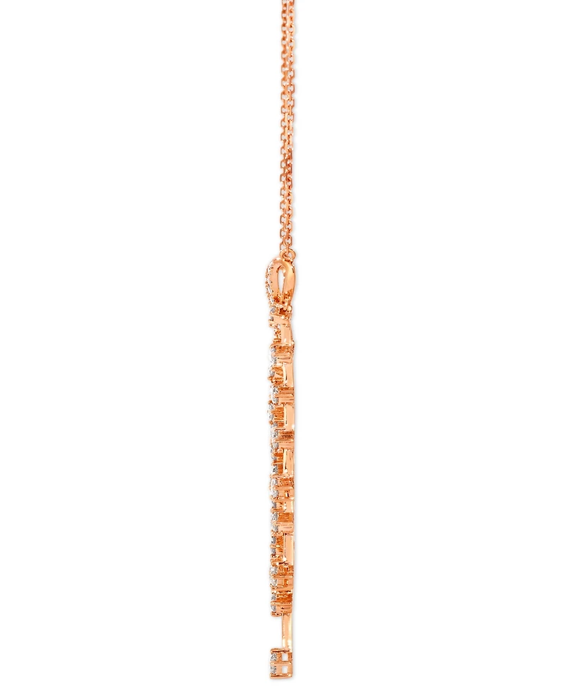 Le Vian Nude Diamond Dangling Adjustable 19" Statement Necklace (1-1/4 ct. t.w.) 14k Rose Gold