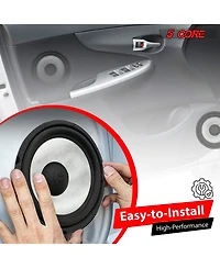 5 Core 8 Inch Subwoofer 900 W Amplified Bass 4 Ohm Audio Speaker System For Truck