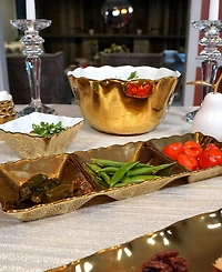 Certified International Gold-Silver Tone Coast Deep Bowl