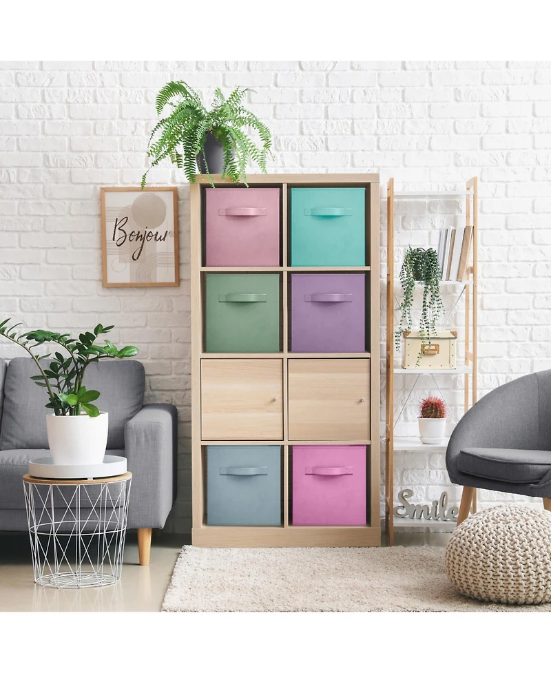 Sorbus Inch Pack Sturdy Collapsible Fabric Storage Cubes with Handle - for Organizing Clothes, Toys, Books