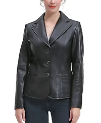 Bgsd Women's Norah Leather Blazer Jacket