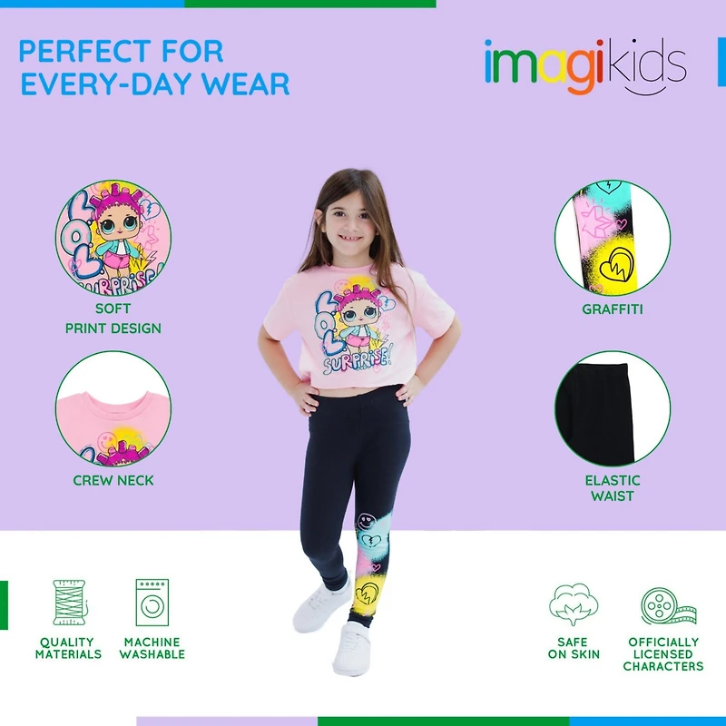 L.o.l. Surprise! Girls T-Shirt and Leggings Outfit Set