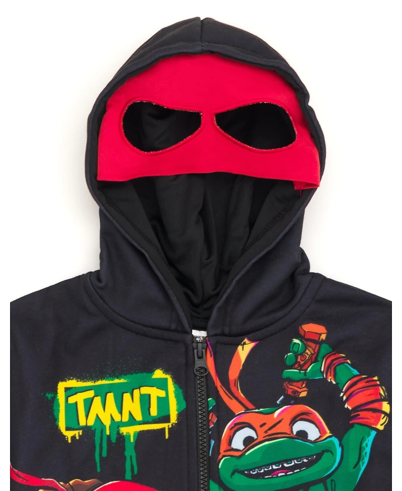 Teenage Mutant Ninja Turtles Boys Fleece Zip Up Cosplay Hoodie to (2T - 10-12)
