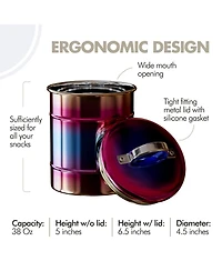 Amici Home Rainbow Metal Canister - Medium