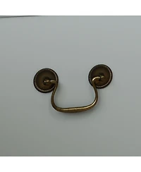 Famapy Grey Wood Bookcase With Tempered Glass Doors and 6-Drawers