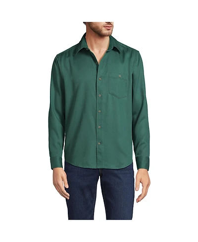 Lands' End Men's Relaxed Twill Shirt