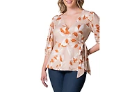 Women's Plus Nina V-Neck Wrap Top