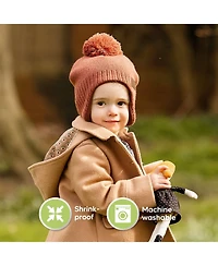 KeaBabies Muff Baby Beanie, Hat for Boys, Girls, Winter Hats Kids, Newborn, Infant, Toddler 0-36 months