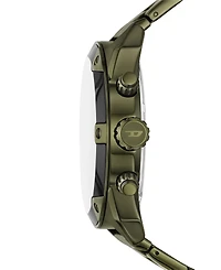Diesel Men's Spiked Quartz Chronograph Green Stainless Steel 49mm
