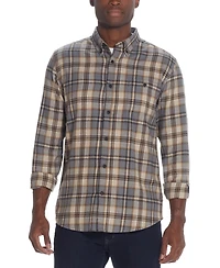 Weatherproof Vintage Men's Regular-Fit Plaid Button-Down Flannel Shirt