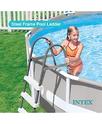 Intex Above Ground Steel Frame Swimming Pool Ladder for 42-In. Wall Height Pools