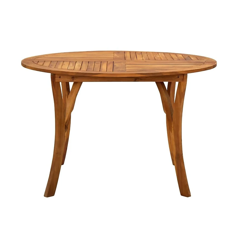 vidaXL Patio Table 47.2" Solid Acacia Wood