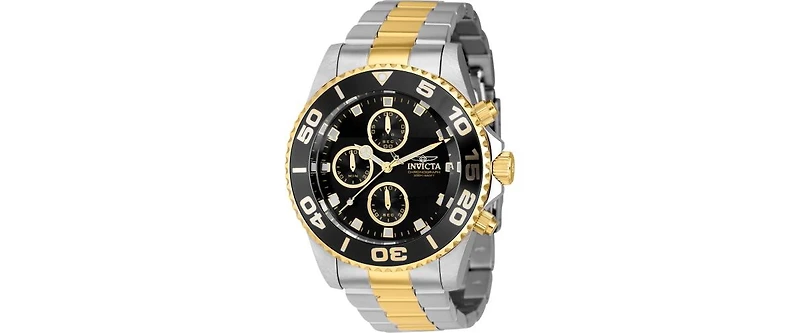 Invicta Men's 43407 Pro Diver Quartz Chronograph Black Dial Watch