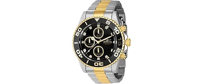 Invicta Men's 43407 Pro Diver Quartz Chronograph Black Dial Watch