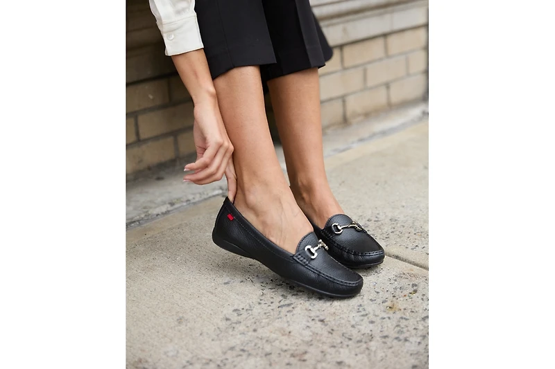 Marc Joseph New York Womens Carter Road Slip On Comfort Buckle Loafer