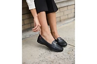 Marc Joseph New York Womens Carter Road Slip On Comfort Buckle Loafer