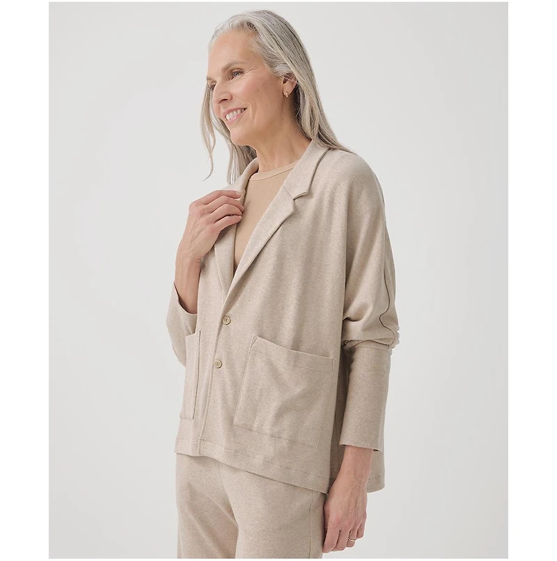 Pact Women's Organic Cotton Airplane Relaxed Blazer