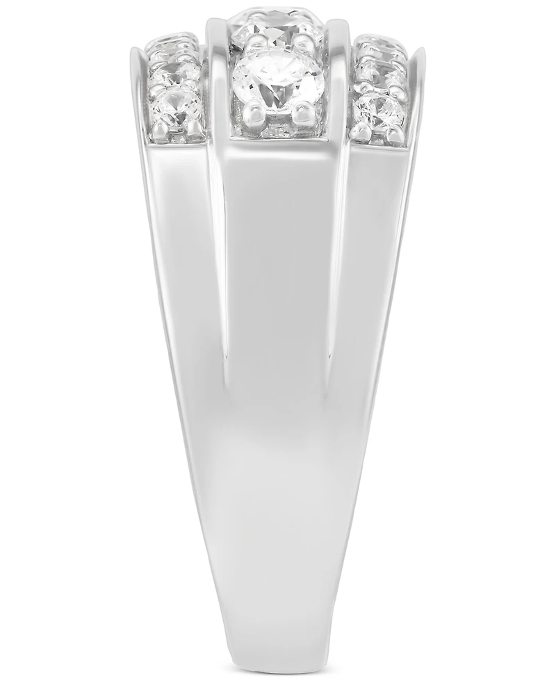 Grown With Love Men's Lab Diamond Triple Row Ring (1-1/2 ct. t.w.) 10k Gold
