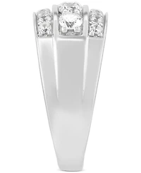 Grown With Love Men's Lab Diamond Triple Row Ring (1-1/2 ct. t.w.) 10k Gold