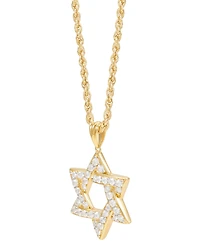 Grown With Love Men's Lab Grown Diamond Star of David 22" Pendant Necklace (1 ct. t.w.) in 10k Gold