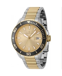 Invicta Men's 46073 Pro Diver Quartz 3 Hand Gold Dial Watch