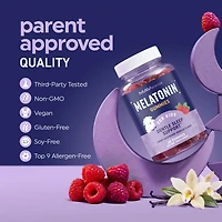 Mav Nutrition Melatonin Gummies for Kids, Premium Melatonin Gummies for Improve Sleep Quality with Chamomile & Lemon Balm, Raspberry Flavor, Mav Nutri