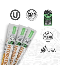 Sunwarrior Active Hydration Juicy Pineapple Powder, Sugar Free B12 Elderberry and Electrolytes Water Enhancer, Sunwarrior, 18 stick packs 126g pouch