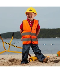 Big Dig The Sandbox Digger Excavator Crane, Vest and Helmet Bundle Outdoor Toy