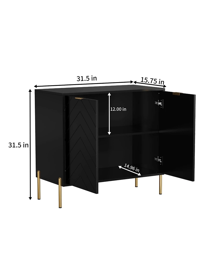 2-Door Accent Cabinet Storage