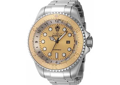 Invicta Men's 44746 Hydromax Quartz 3 Hand Gold Dial Watch