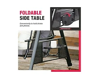 Pamapic Outdoor Metal Patio Swing with Canopy and Cushions